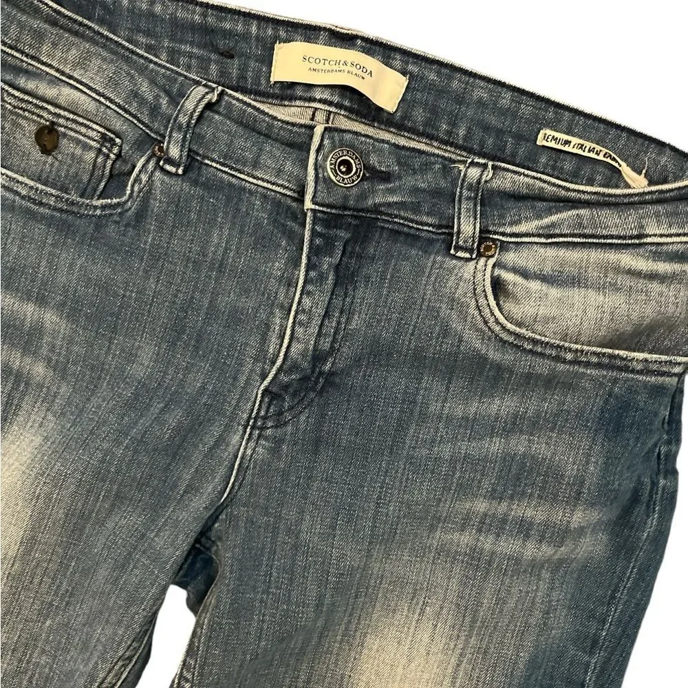 SCOTCH & SODA Supreme Size 28 Jeans Slim Straight Leg Low Rise Stretch